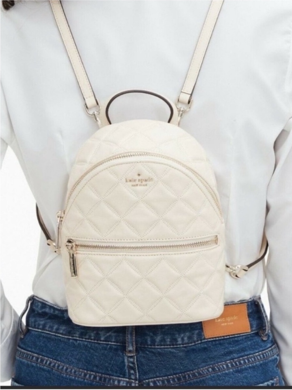 kate spade Natalia mini backpack in cream
